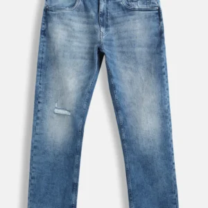 Home distressed wash anti fit jeans | blue